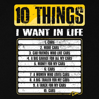 10 Things minta - Fekete