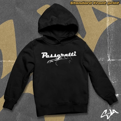 Passeratti oversized hoodied sweatshirt - Standard front print