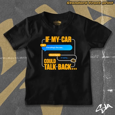 If my car could talk back kids' style t-shirt - Standard front print