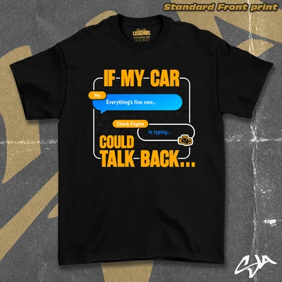 If my car could talk back unisex oversized t-shirt - Standard front print