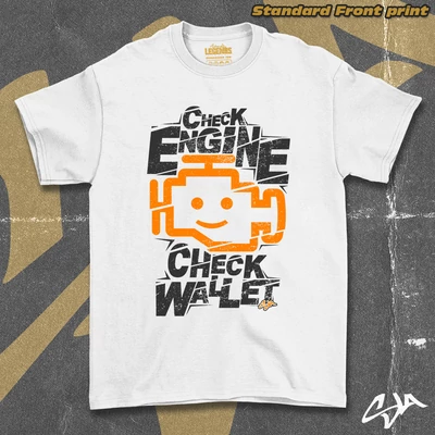 Check engine check wallet unisex oversized t-shirt - Standard front print