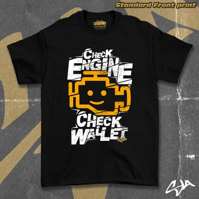 Check engine check wallet unisex oversized t-shirt - Standard front print