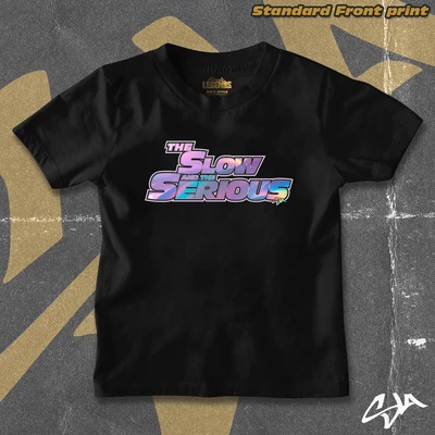 The Slow and the Serious kids' style t-shirt - Standard front print