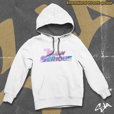 The Slow and the Serious contrast-hoodied sweatshirt - Standard front print