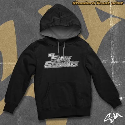 The Slow and the Serious contrast-hoodied sweatshirt - Standard front print