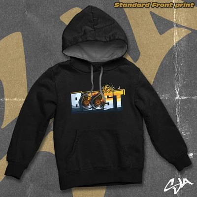 Boost contrast-hoodied sweatshirt hoodie - Standard front print