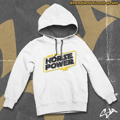 May the horsepower be with you contrast-hoodied sweatshirt hoodie - Standard front print