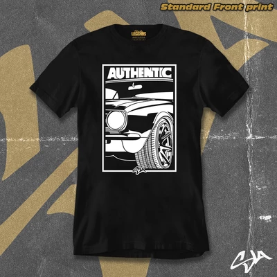 Authentic men's style t-shirt - Standard front print