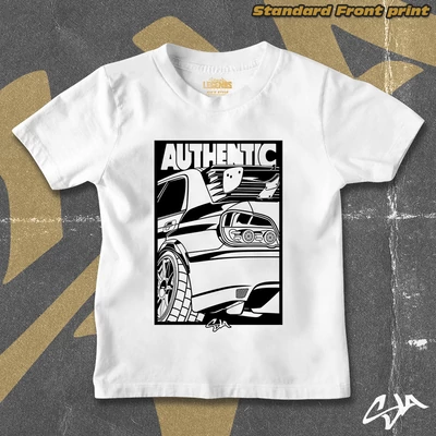 Authentic kids' style t-shirt - Standard front print