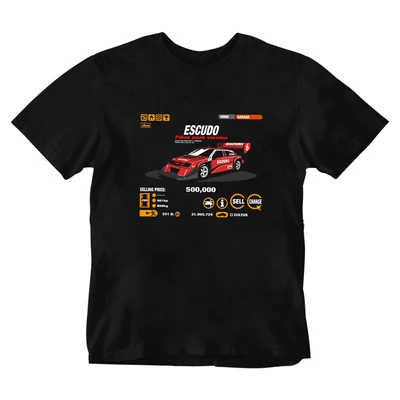 GT Garage - Escudo férfi póló - Fekete
