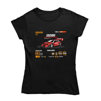 GT Garage - Escudo női póló - Fekete