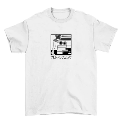 R34 M.A. oversize póló - Fehér