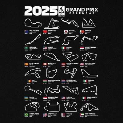 Grand Prix Calendar hát minta