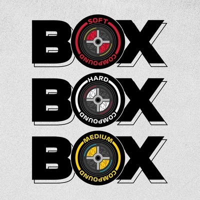 Box Box Box minta - Fehér