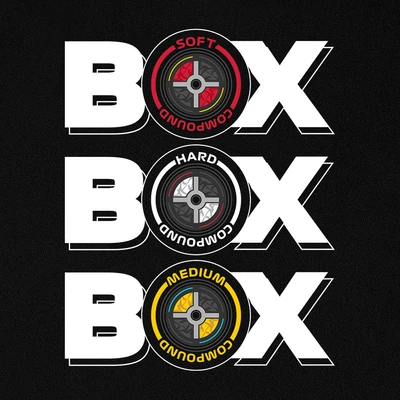 Box Box Box minta - Fekete