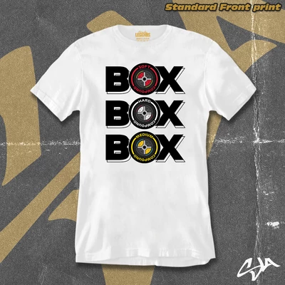BOX BOX BOX men's style t-shirt - Standard front print