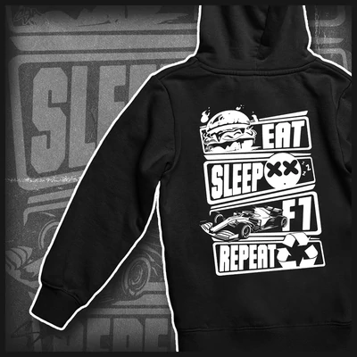 Eat Sleep F1 Repeat hoodie