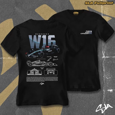 Mercedes - W16 men's style t-shirt - SLA Fullprint