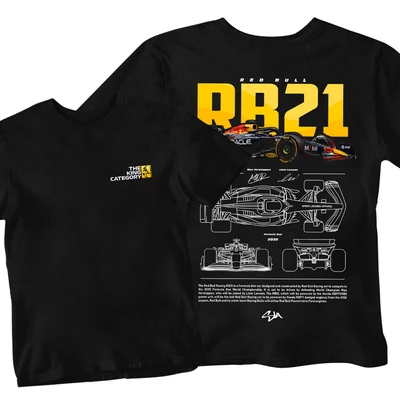 Red Bull RB21 férfi póló - Fekete (alap)