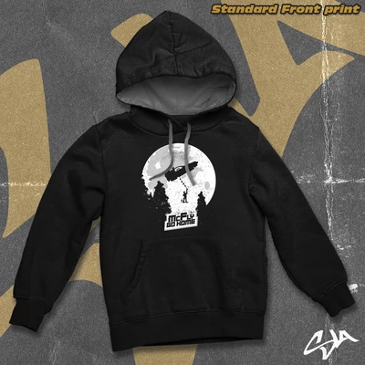 McFly go home contrast-hoodied sweatshirt - Standard front print