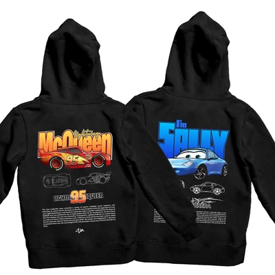 McQueen & Sally oversize kapucnis pulóverek háta