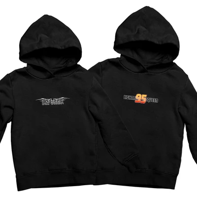 McQueen & Sally oversize kapucnis pulóverek eleje