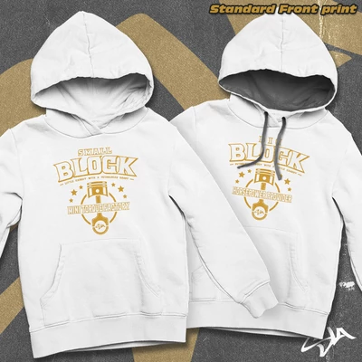 Big & Small Block Twin Fit Kids and contrast-hoodied sweatshirts - Standard front print