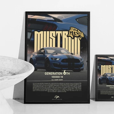 20x27cm Mustang GT350 '20 poszter