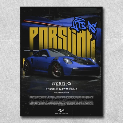 30x40cm GT3 RS '22 poszter