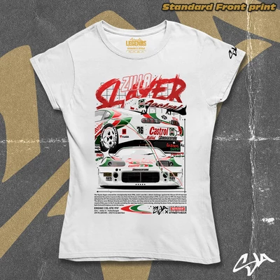 Zilla Slayer Castrol Supra women's style t-shirt - Standard front print
