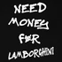 Need Money For minta - Fekete