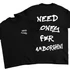 Need Money For oversize póló - Fekete