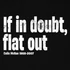 If in doubt flat out minta - Fekete
