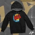 Drift King contrast-hoodied sweatshirt - Standard front print