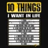 10 Things minta - Fekete