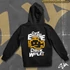 Check engine check wallet contrast-hoodied sweatshirt or zipper hoodie - Standard back print