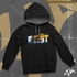 Boost contrast-hoodied sweatshirt hoodie - Standard front print