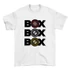 Box Box Box oversize póló - Fehér