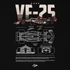 Haas VF-25 minta - Fekete